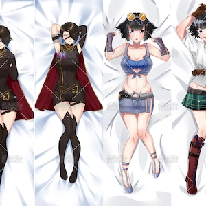 Custom Anime Waifu Dakimakura Body Pillow Commission Featuring Cute Anime Girl Characters and Cosplay Outfits | Personalized Anime Hug Pillow Cover Design | Sexy Anime Dakimakura Art for Otaku Bedroom Decor and Anime Fans