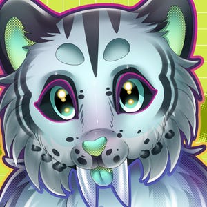 furry, furry art, furry commission, furry art commission, icon, anime, avatar, gift, furry head, cyberpunk, personalized gift, mlp, furry paws