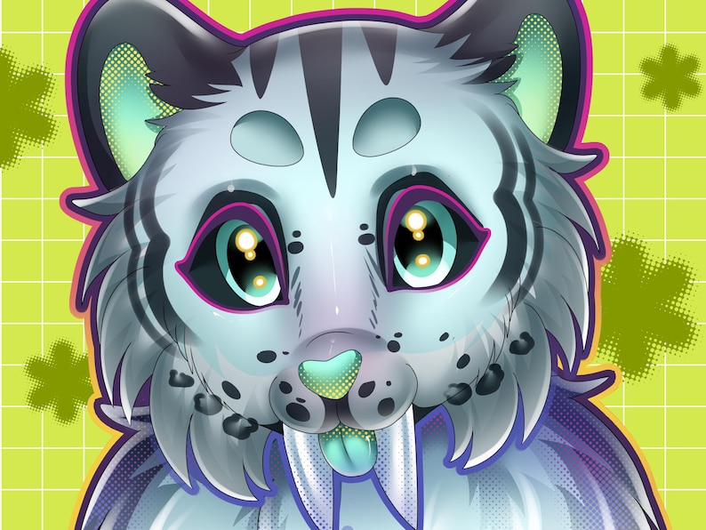 furry, furry art, furry commission, furry art commission, icon, anime, avatar, gift, furry head, cyberpunk, personalized gift, mlp, furry paws