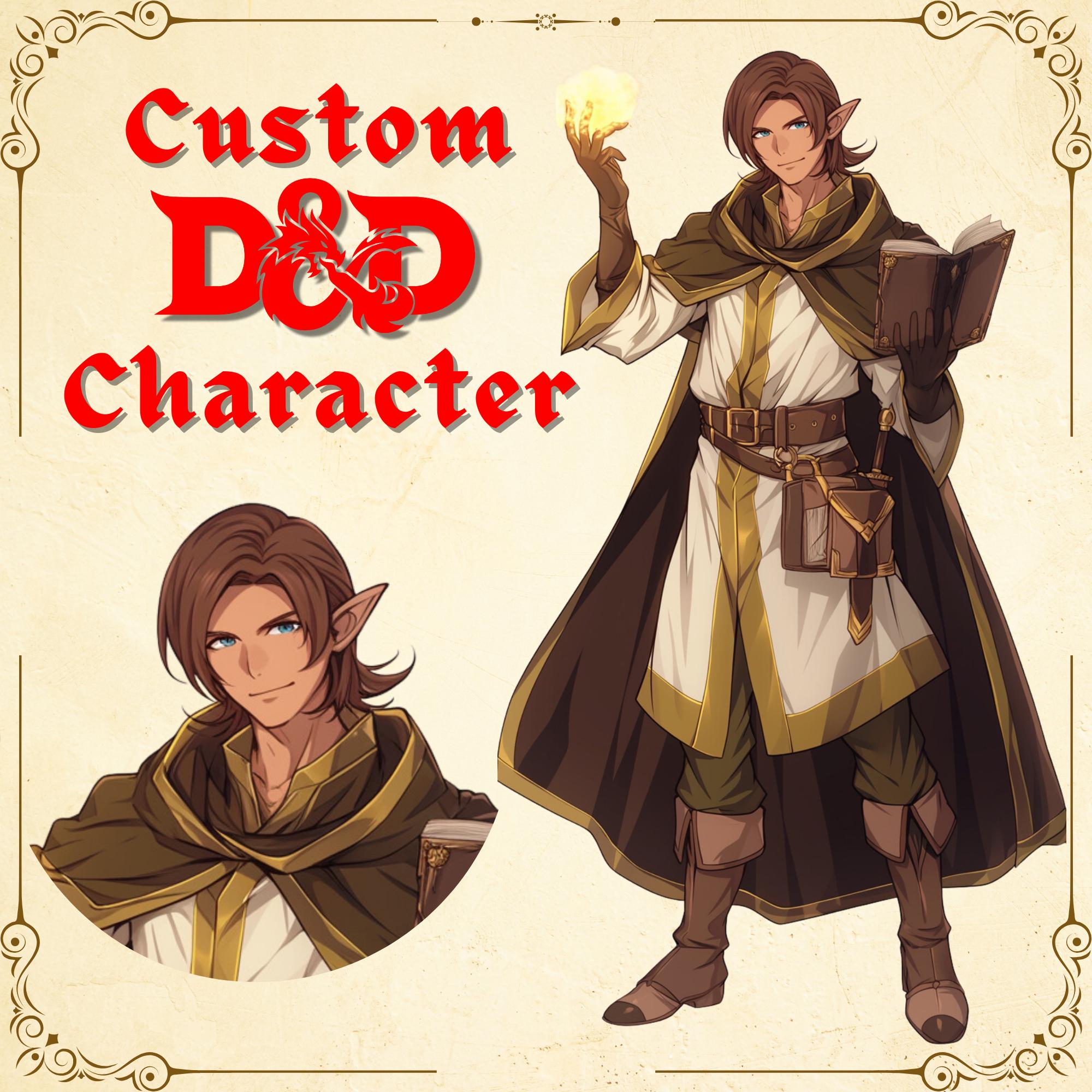 CUSTOM DND Character, DnD Character Commission, Dungeons and Dragons, DnD Character Portrait,dnd party, DnD Character Reference Sheet