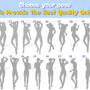 Anime Dakimakura Male Pose Reference Sheet for Custom Body Pillow Commission | Choose Your Husbando Pose for Personalized Anime Hug Pillow Cover | Premium Dakimakura Pose Guide with 20 Male Anime Character Pose Options