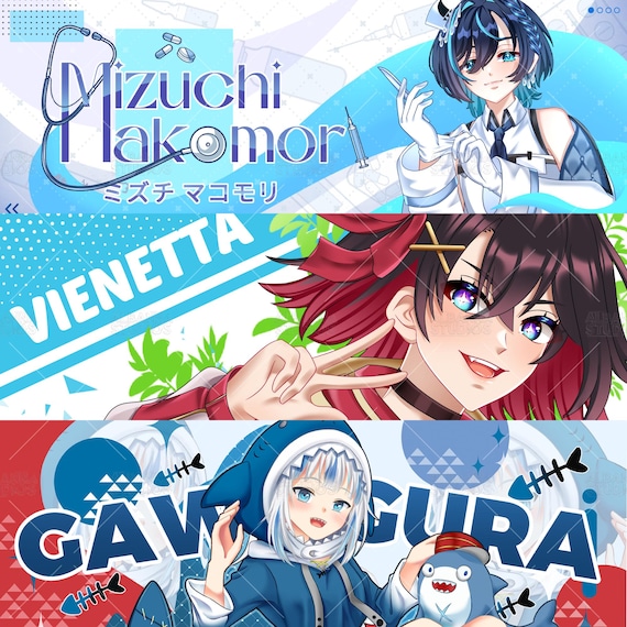 Custom Twitch Banner | Discord Banner | Twitch banner | Header | Twitter Banner | Youtube Banner | Custom Chibi Cute Banner | Kick Banner
