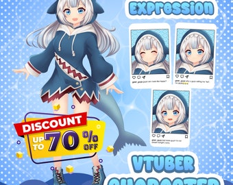 Custom Vtuber Model Commercial Use For Live2D Vtuber Anime Character Design and Vtuber Male and Female Ready to Rigging use For Your Stream