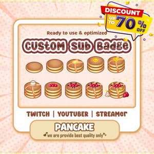 Custom Badge and Sub Badge from your Vtuber , Animal, Pet, Anime Charcater, Gaming Character or for based from your idea for your stream