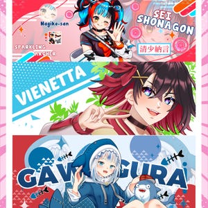 Christmas, personalised gift, gift, christmas gift, vtuber model, vtuber asset, Banner For Twitch, Discord Banner, Custom Banner,  twitch banner, youtube banner, banner, twitch, birthday banner