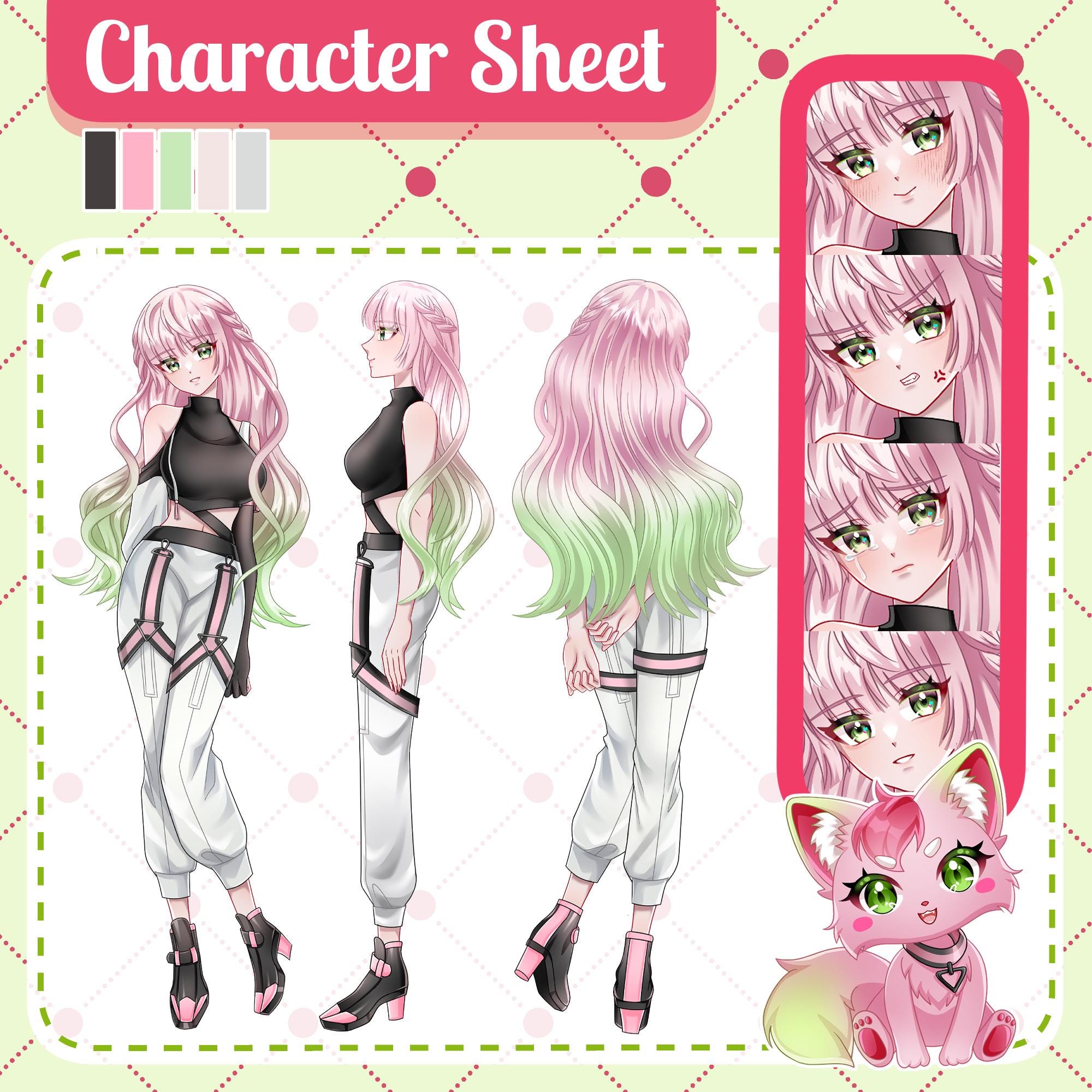 Custom Character Reference Sheet for Your Avatar | Custom Reference ...