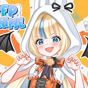 CUSTOM Pfp, Pfp for twitch, Pfp Commission, Profile picture, Anime, Vtuber pfp, Pngtuber pfp, Profile Icon, PFP Anime, Halloween