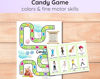 Color and Movement Game | Candy Theme