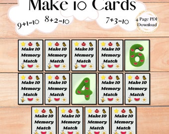 Make 10 Memory Match
