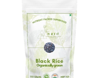 Premium Organic Black Rice | Forbidden Rice - Heirloom Quality | Free Delivery