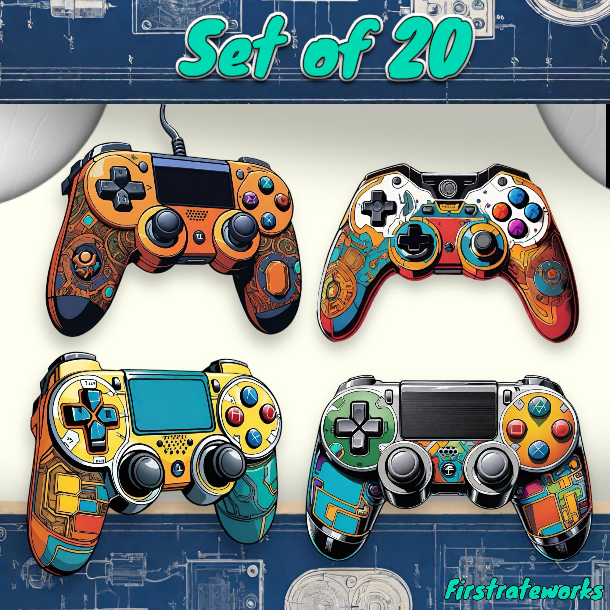 Gaming Clipart Bundle - Gamer Clip Art, Video Game PNG, Controller PNG ...
