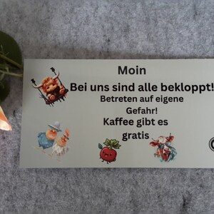  DankeDir! Personalführung - Kunst Mitarbeiter Türschild Büro  Lustige Geschenkidee Büro - Scherzartikel Spaßartikel Lustiges Geschenk  Chef Kollegen Geburtstagsgeschenk Humor Büro Deko