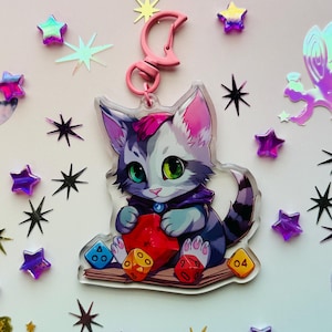 Dungeon Meowster Keychain (Dungeon Kitty Collection)