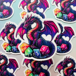 056 Dice Dragon Sticker