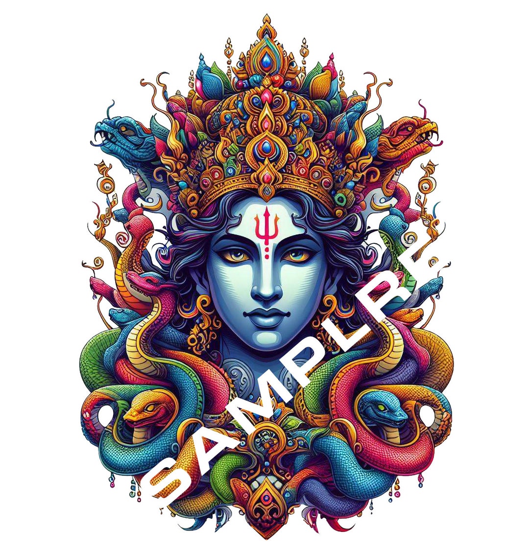 VIS1 Lord Vishnu Designhighqualitydigital File Print on Demand and