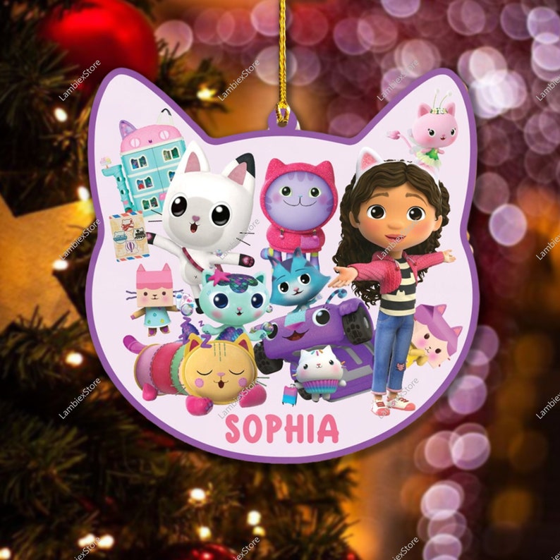 Personalized Gabby's Dollhouse Christmas Ornament Custom Etsy Australia