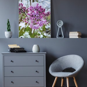 Lilac Snow Photograph - Museum-Quality (Unframed) Matte Paper Poster Print
