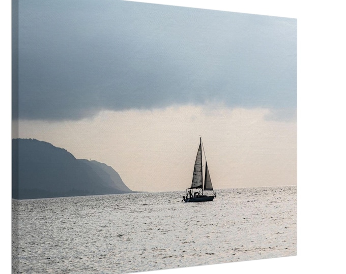 Oahu Ocean Boat — Canvas Print