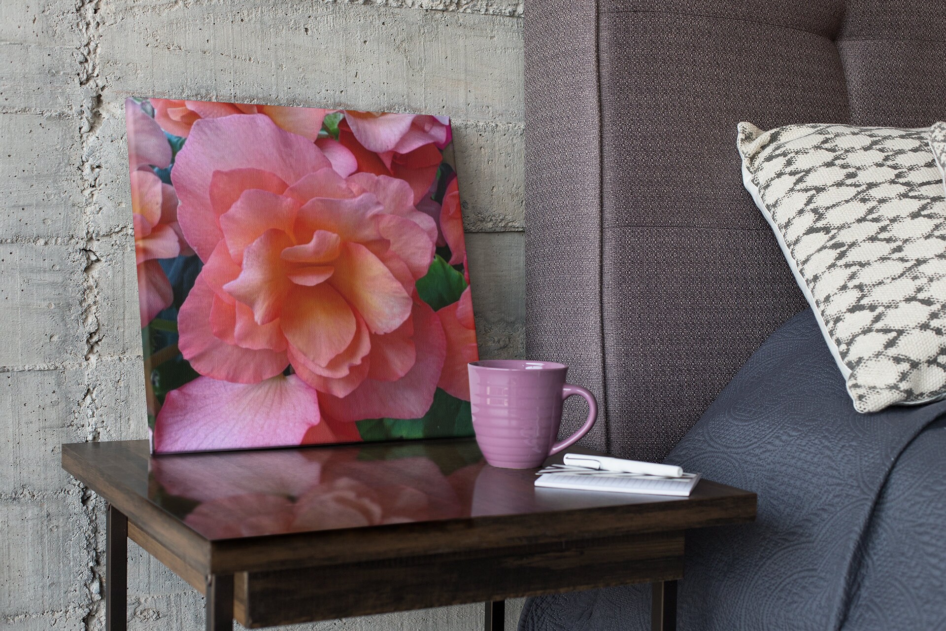 Begonia Photograph - Canvas Print