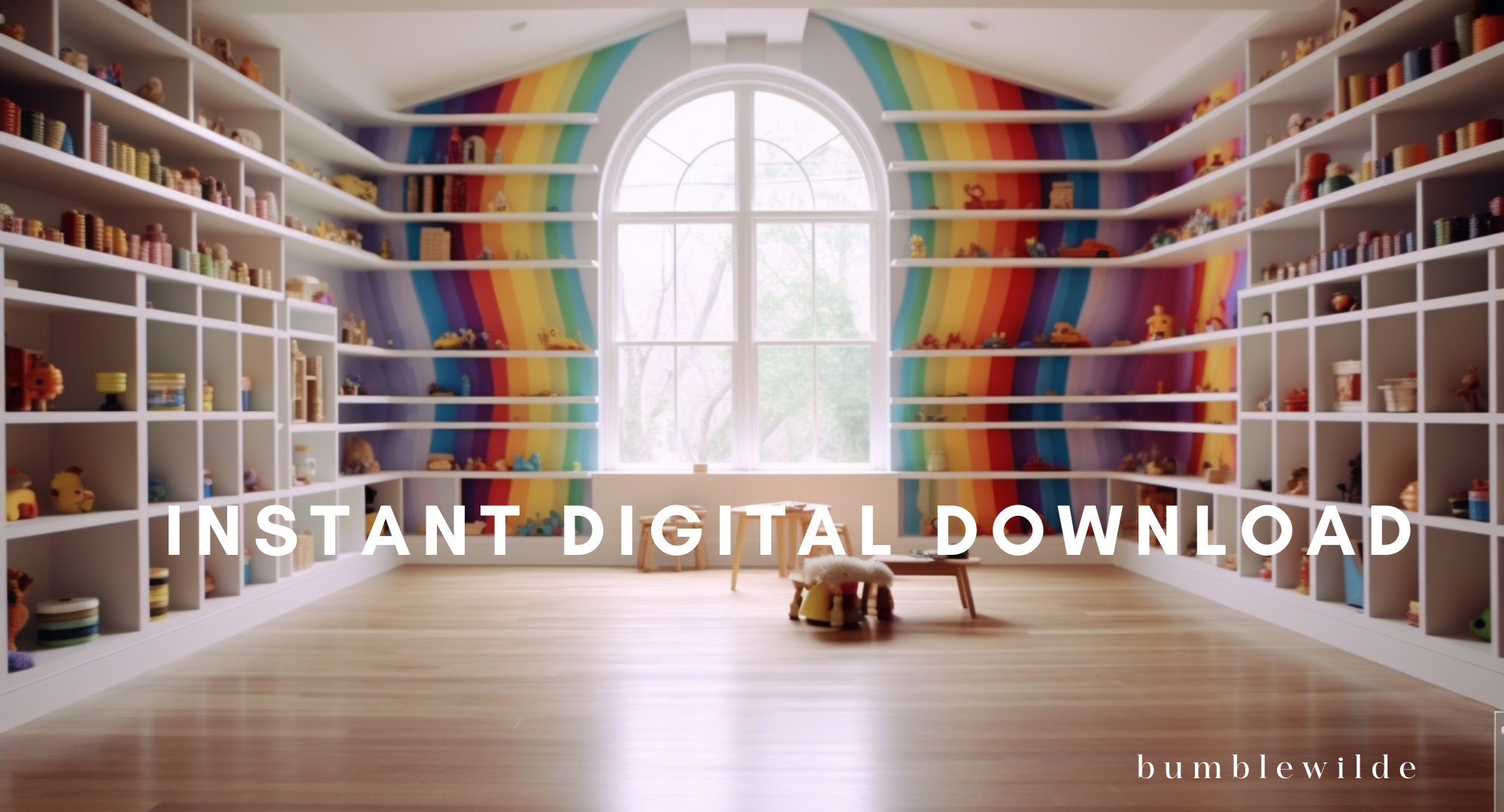 Zoom Backgrounds Virtual Backgrounds Dream Rainbow Playroom Etsy