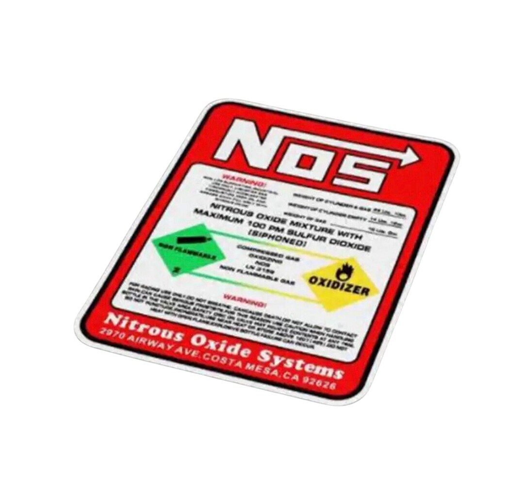 Nitrous Oxide Sticker Decal NOS Waterproof Reflective Logo for Etsy