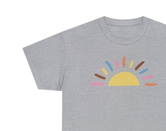 Sun T | Summer Tshirt | Cute Tee | happy T-Shirt | Simple Shirt | Fun T-Shirt | Summer Top | Comfort Colors Shirt |