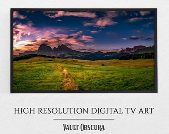 Italian Countryside Sunset Digital Art for Frame TV | High-Res Tuscany Landscape | Virtual Travel for Samsung Display | Rustic Scenic Beauty