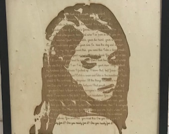 Lana Del Rey Wood Portrait, "Mariners Apartment Complex" Lyrics