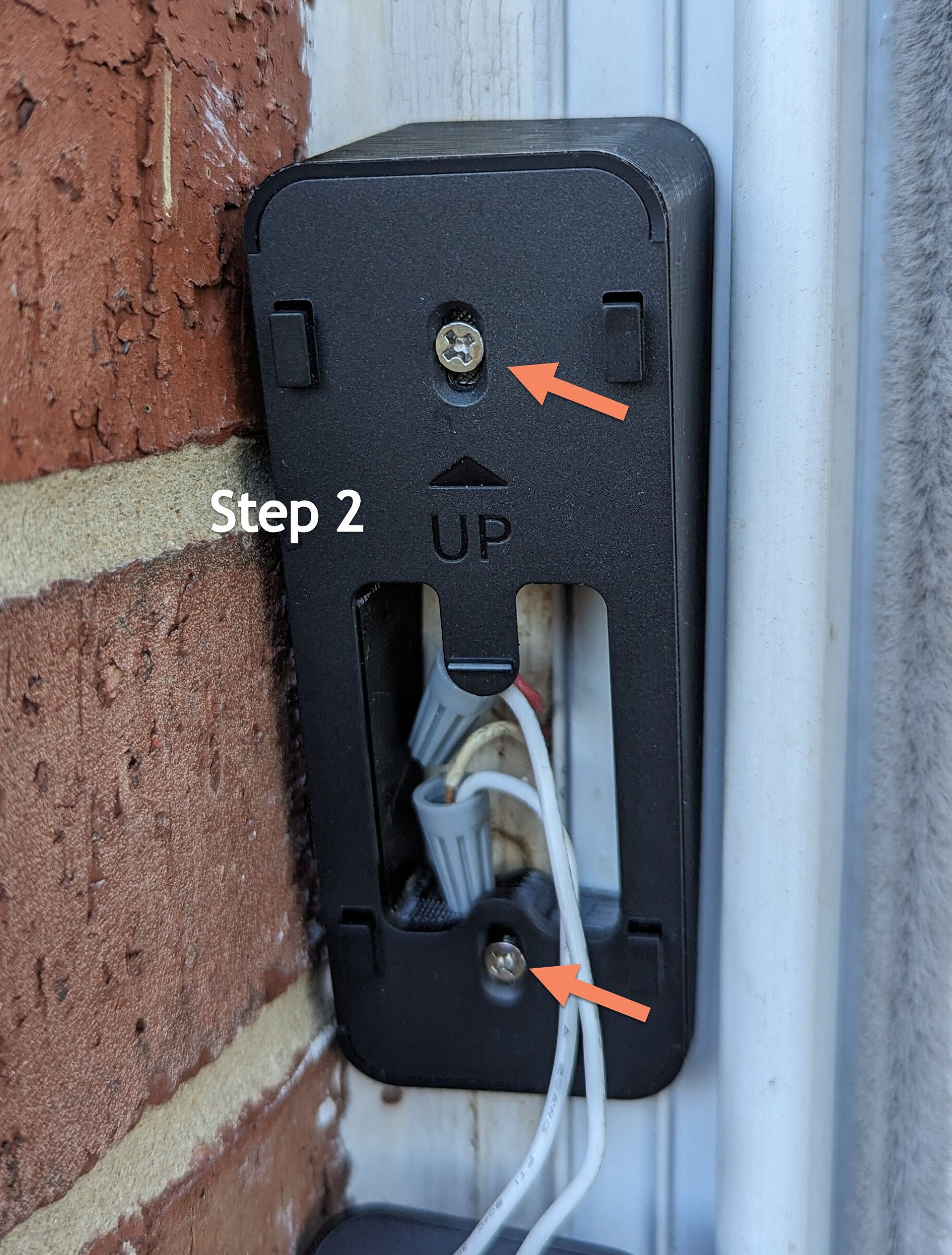 Wyze Video Doorbell V2 Angle Adjuster black, Camera Points Down 10 AND