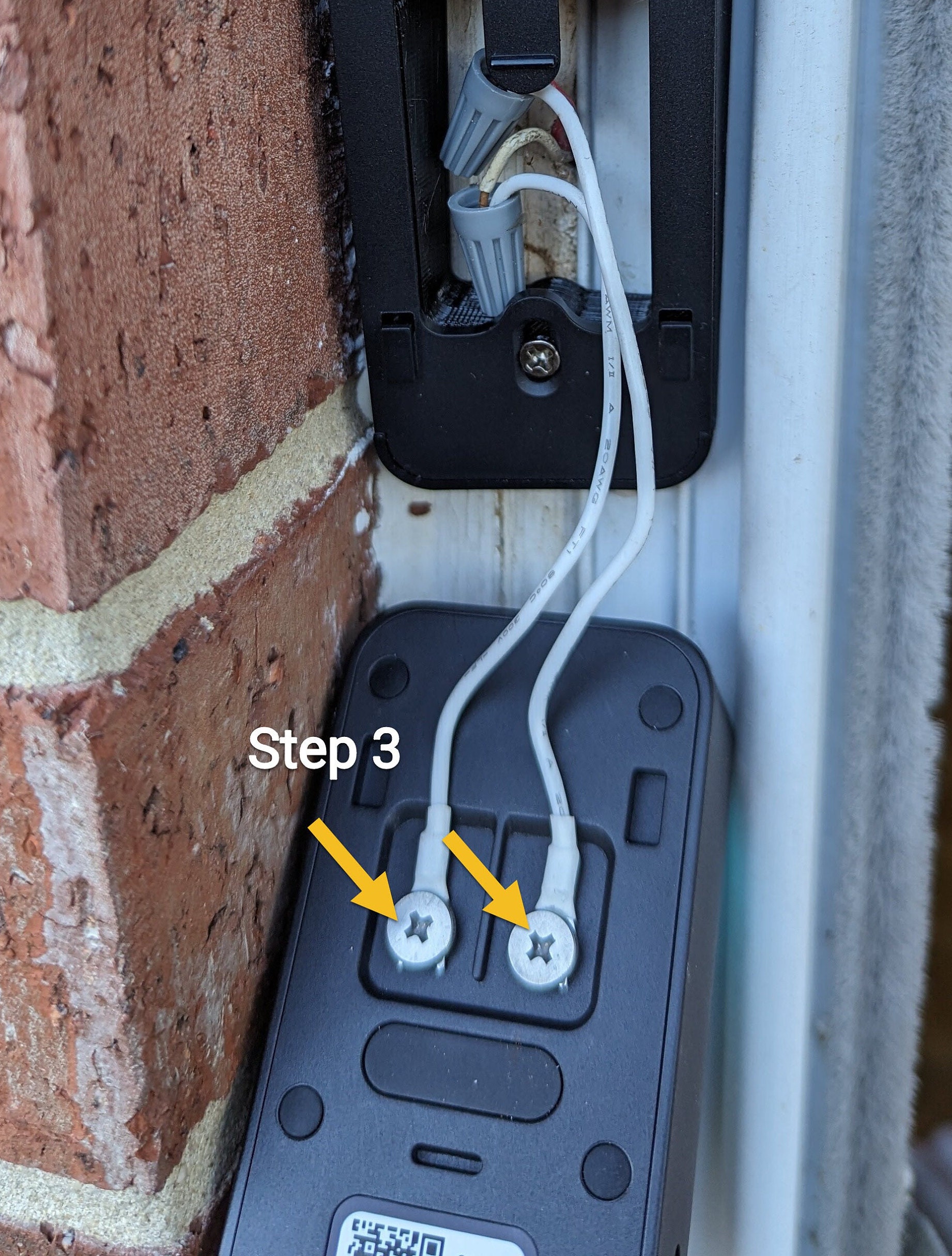 Wyze Video Doorbell V2 Angle Adjuster black, Camera Points Down 10 AND