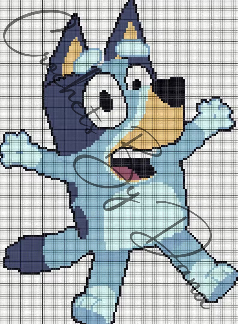 Bluey C2C Crochet Pattern Etsy