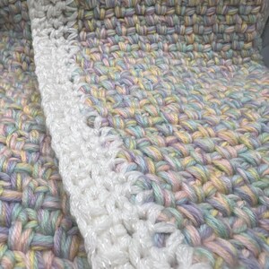Moss Stitch Multi Strand Blanket image 7