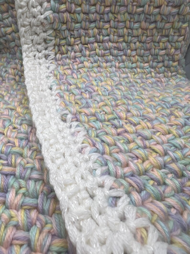 Moss Stitch Multi Strand Blanket image 7