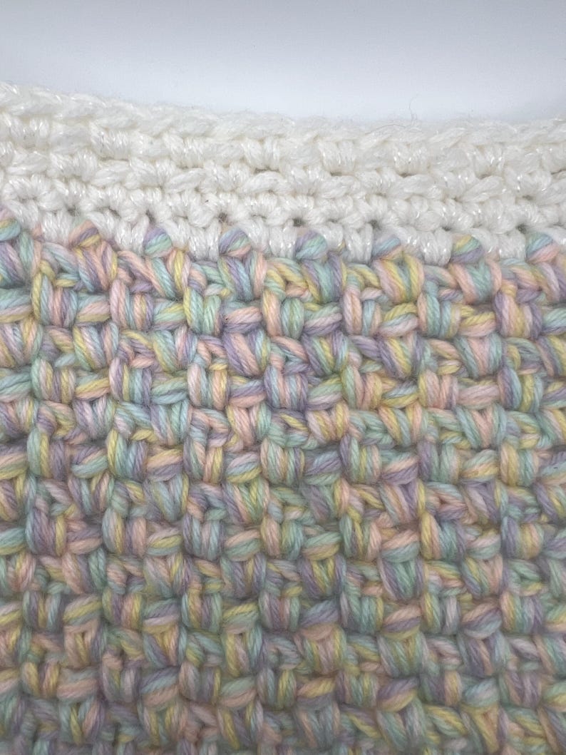 Moss Stitch Multi Strand Blanket image 8