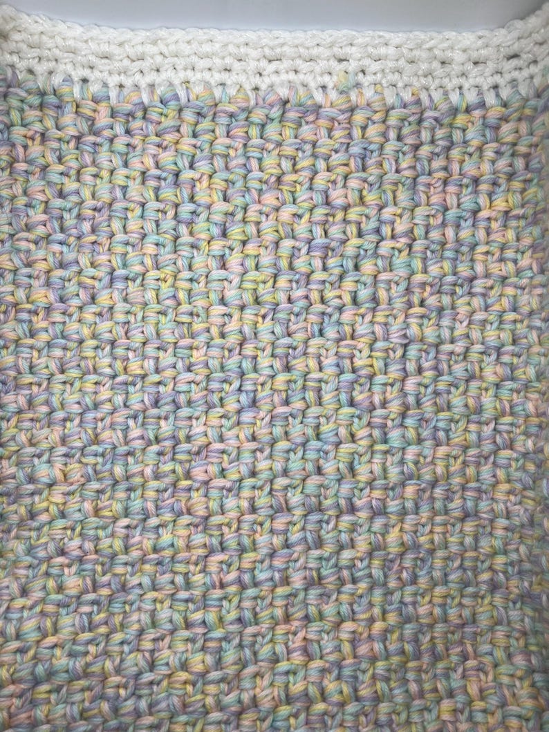 Moss Stitch Multi Strand Blanket image 9