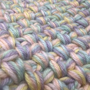 Moss Stitch Multi Strand Blanket image 6