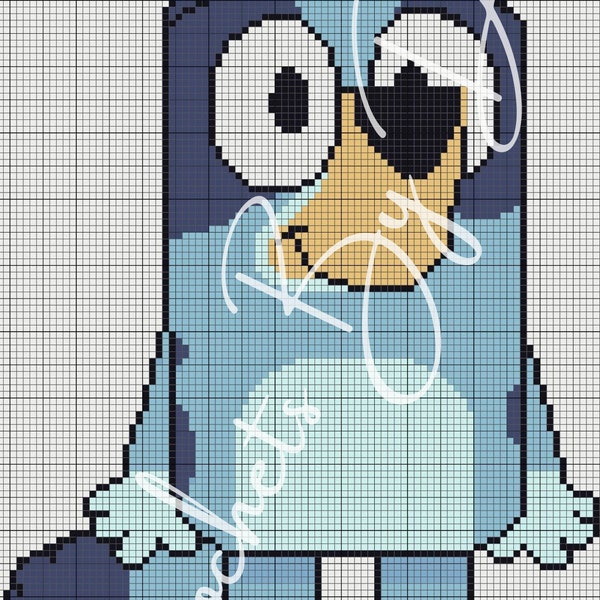 Crochet Bluey and Bingo Blanket Pattern - Etsy