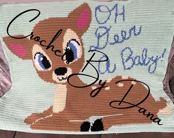 Baby Deer Graphgan Crochet Pattern