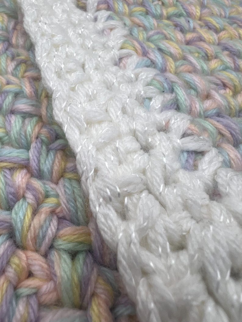 Moss Stitch Multi Strand Blanket image 3