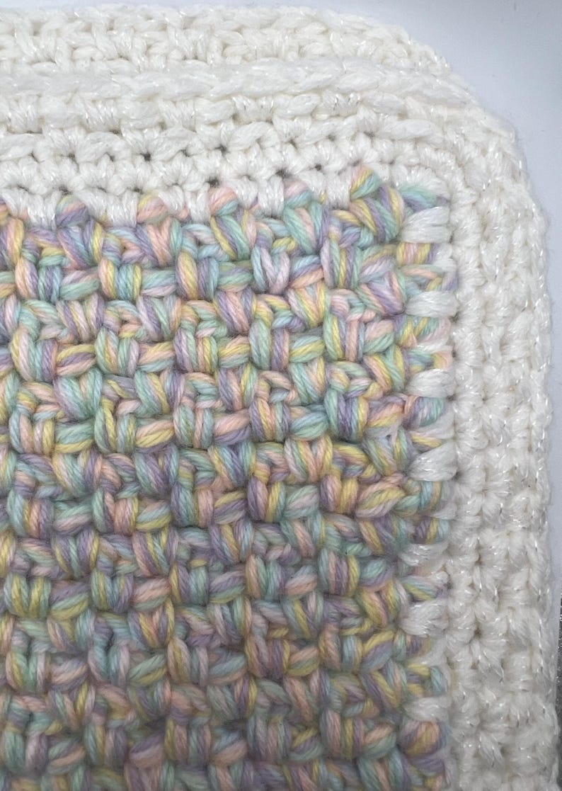 Moss Stitch Multi Strand Blanket image 4
