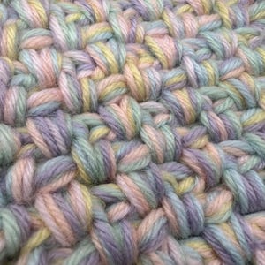 Moss Stitch Multi Strand Blanket image 5