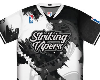 Striking Vipers Bowling Jersey BLK/WHT