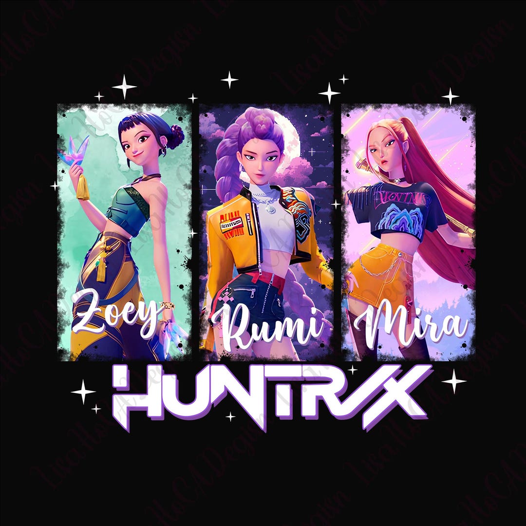 Buy Kpop Demon Hunters Huntrix PNG, Kpop Huntrix PNG, Demon Hunters PNG ...