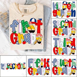 Back to School For Boys Bundle Png, Kindergarten Dude, First Day Of School, Truck For Boy Png, Ready To Crush First/ Second/ Third Grade Png