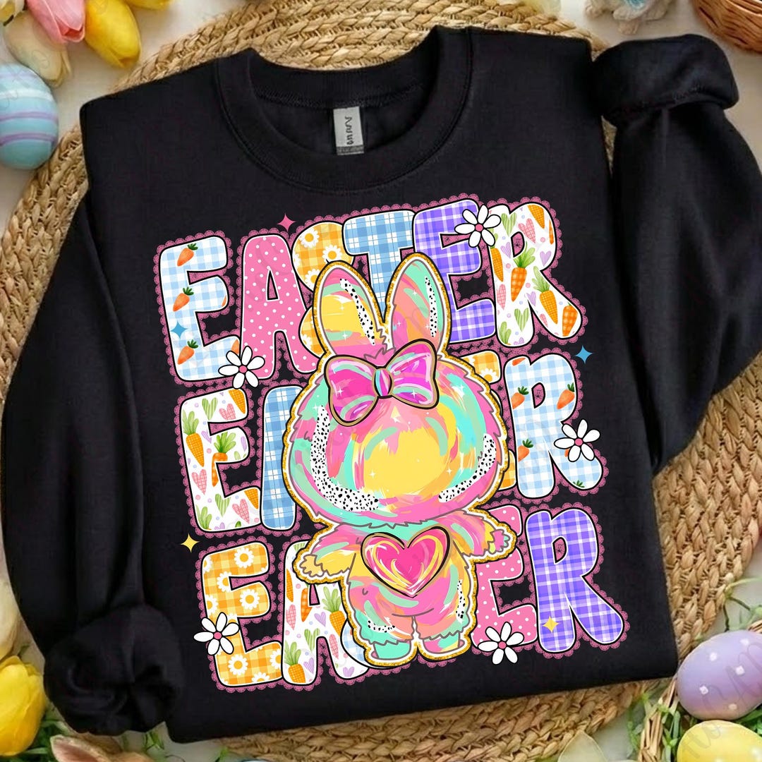 Happy Easter Monster PNG, Kawaii Bunny Character Design, Pastel Spring ...