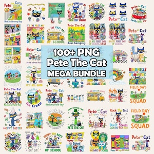 100++ Pete el Gato de Vuelta al Cole (Páginas en Inglés), El Fantástico Pete el Gato (Páginas en Inglés), Amante de Pete el Gato (Páginas en Inglés), Primer Día de Clases (Páginas en Inglés), Libro Infantil (Páginas en Inglés)