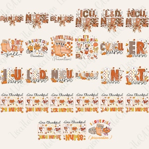 30+ Fall Nurse Png Bundle, Thanksgiving Nurse Png, I Love Fall Prevention Png, Fall Risk DPT SPT Pta Png, OT Png, Physical Therapy Png