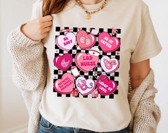 Checkered Labor And Deliver Nurse Valentine Png, Labor Delivery Png, Valentine LD Nurse Gift, NICU OB Nurse Valentine, Mother Baby Nurse