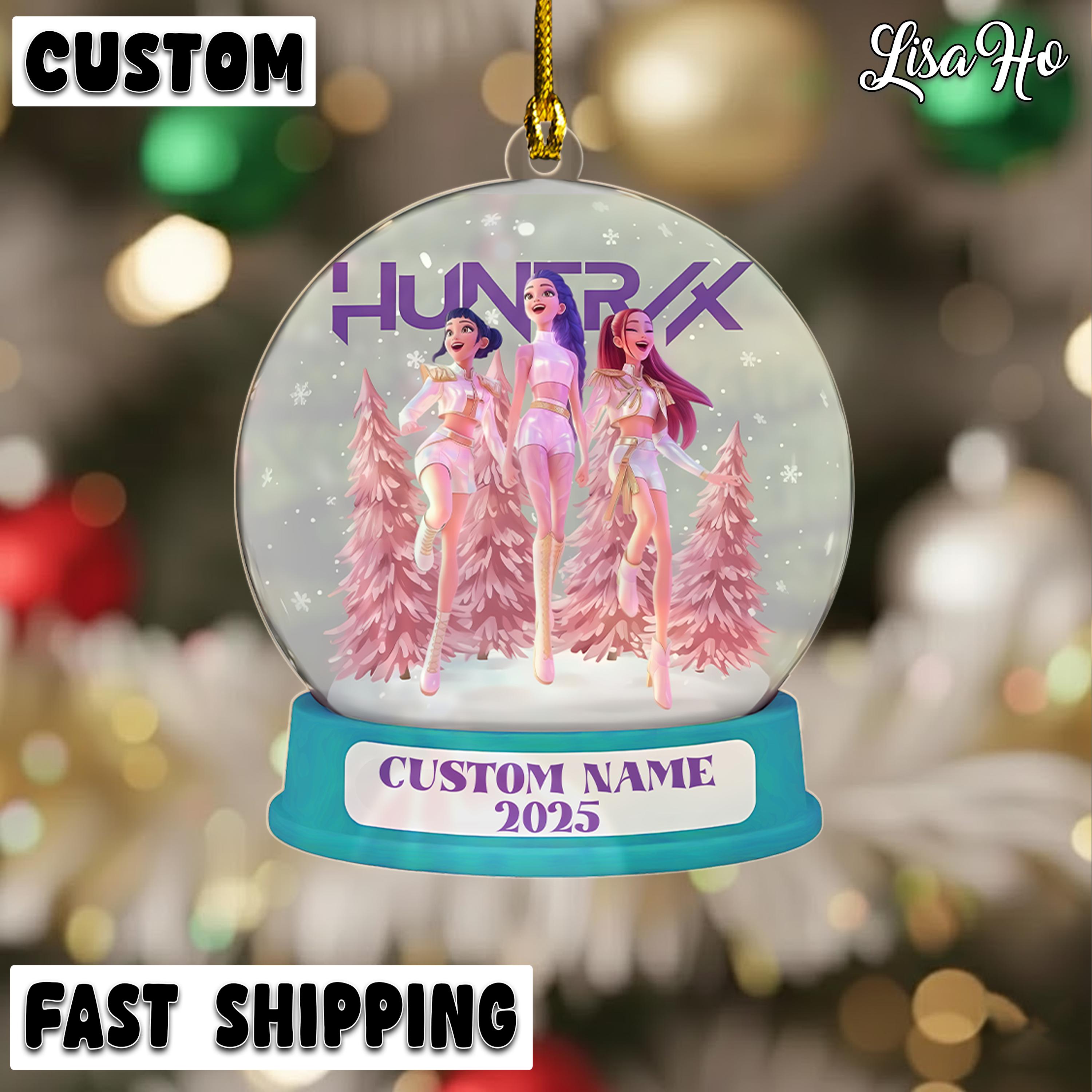 Discover Personalized KPOP Demon Hunter Christmas Ornament, Custom Kpop Demon Hunter Acrylic Ornament