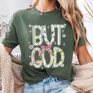 But God Floral Jesus Christian Png, Christian Png, Glitter Flower, Bible Jesus Design, God png, Vintage Spirit Religious Png